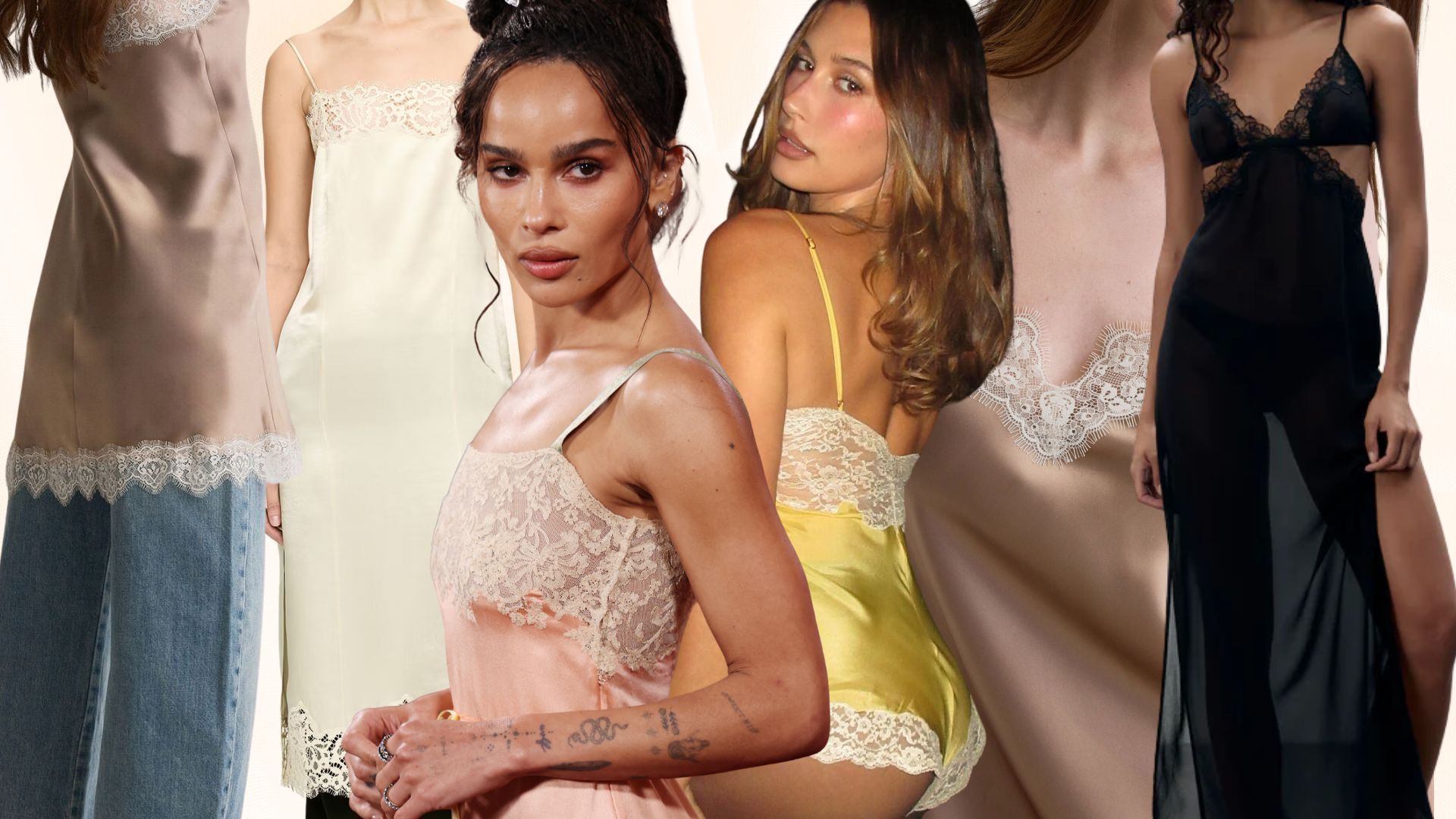How to style lacy négligées like Zoë Kravitz, Hailey Bieber and Devon Lee Carlson for Valentine’s Day