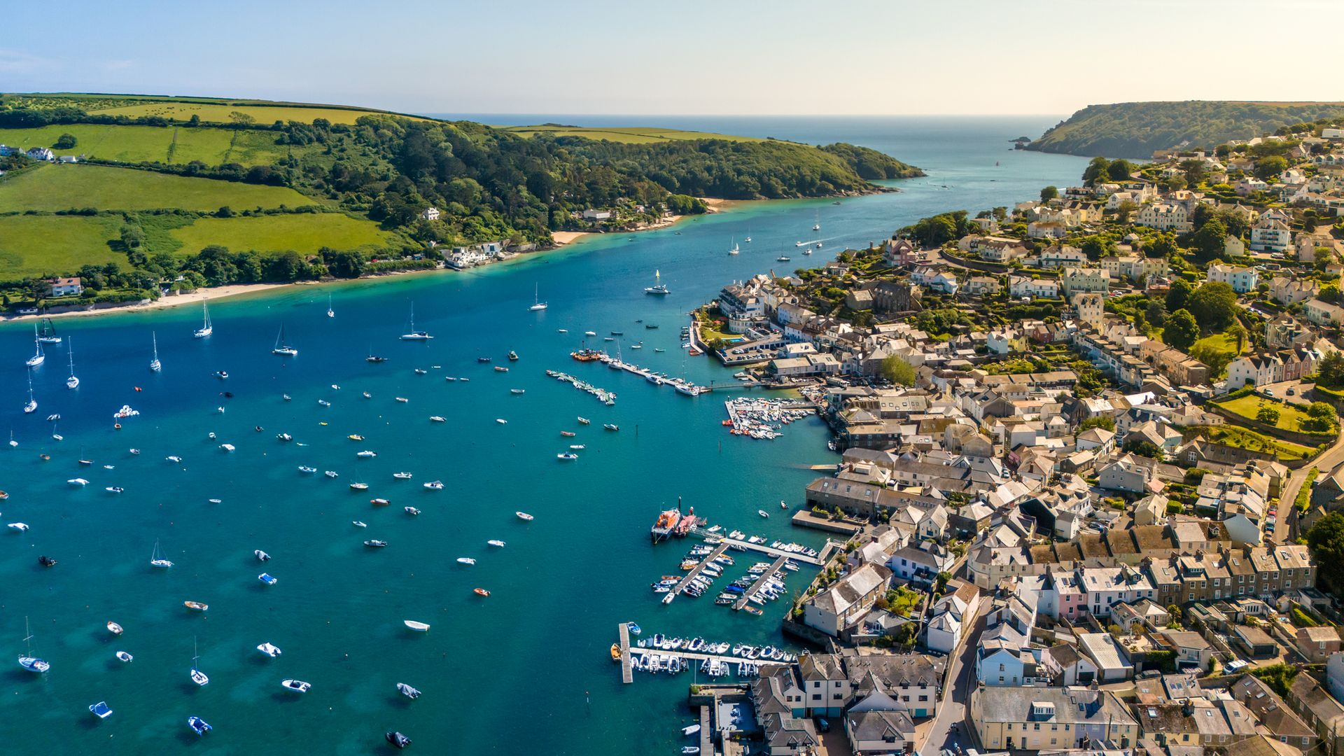 Aerial view of Salcombe