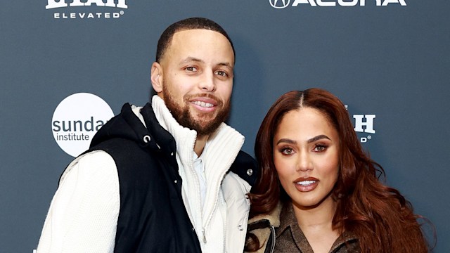 Stephen Curry and Ayesha Curry attend the 2023 Sundance Film Festival "Stephen Curry: Underrated" Premiere at Eccles Center Theatre on January 23, 2023 in Park City, Utah