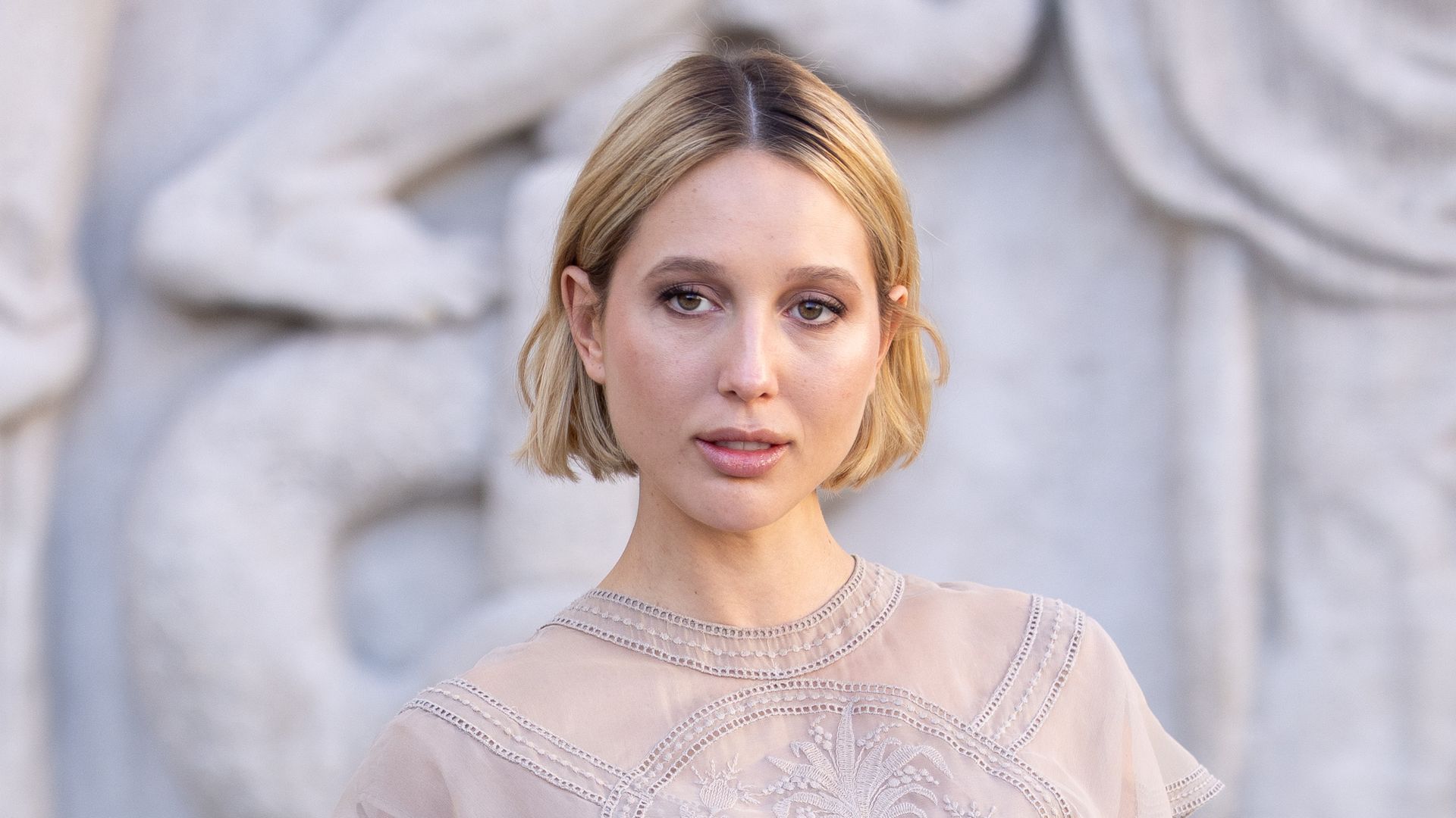 Princess Maria-Olympia of Greece and Denmark attends the Elie Saab Womenswear Fall/Winter 2025-2026 show at Paris Fashion Week