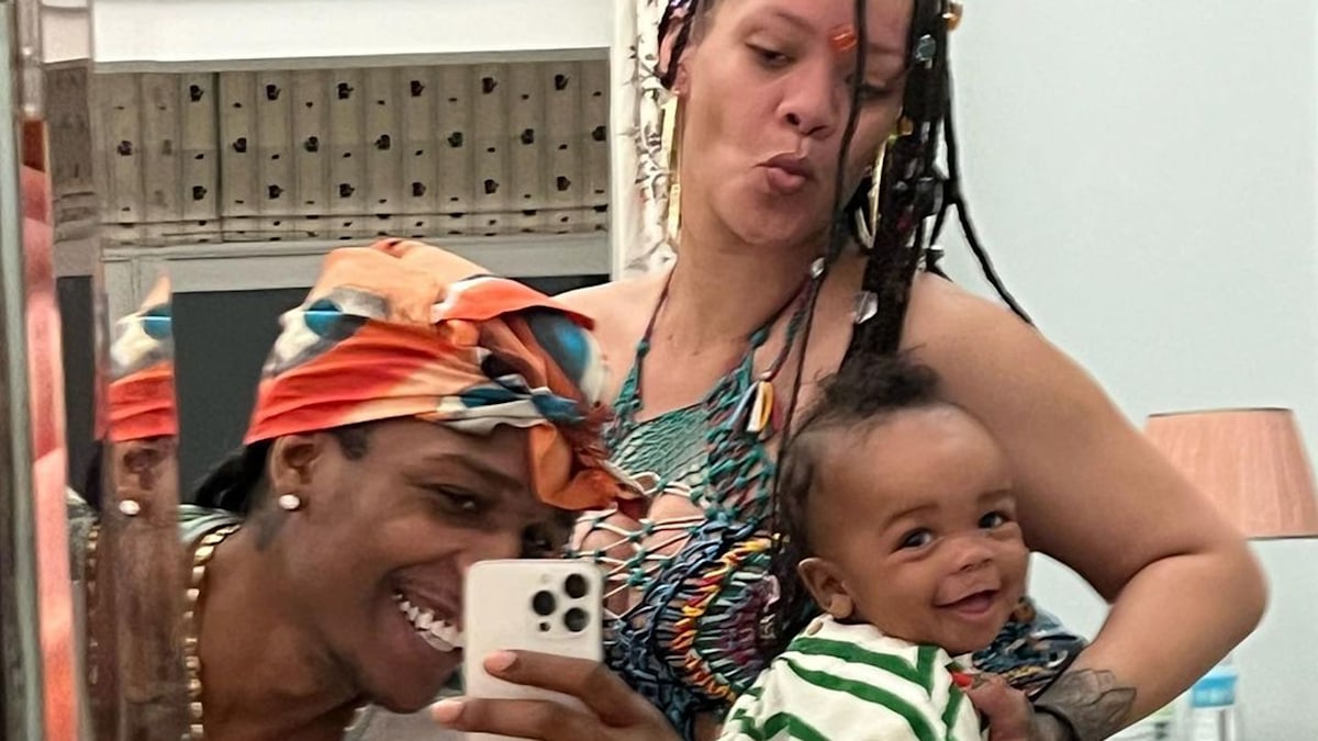 Rihanna's two sons, RZA, 2, and Riot, 1, are following in their mom's footsteps already