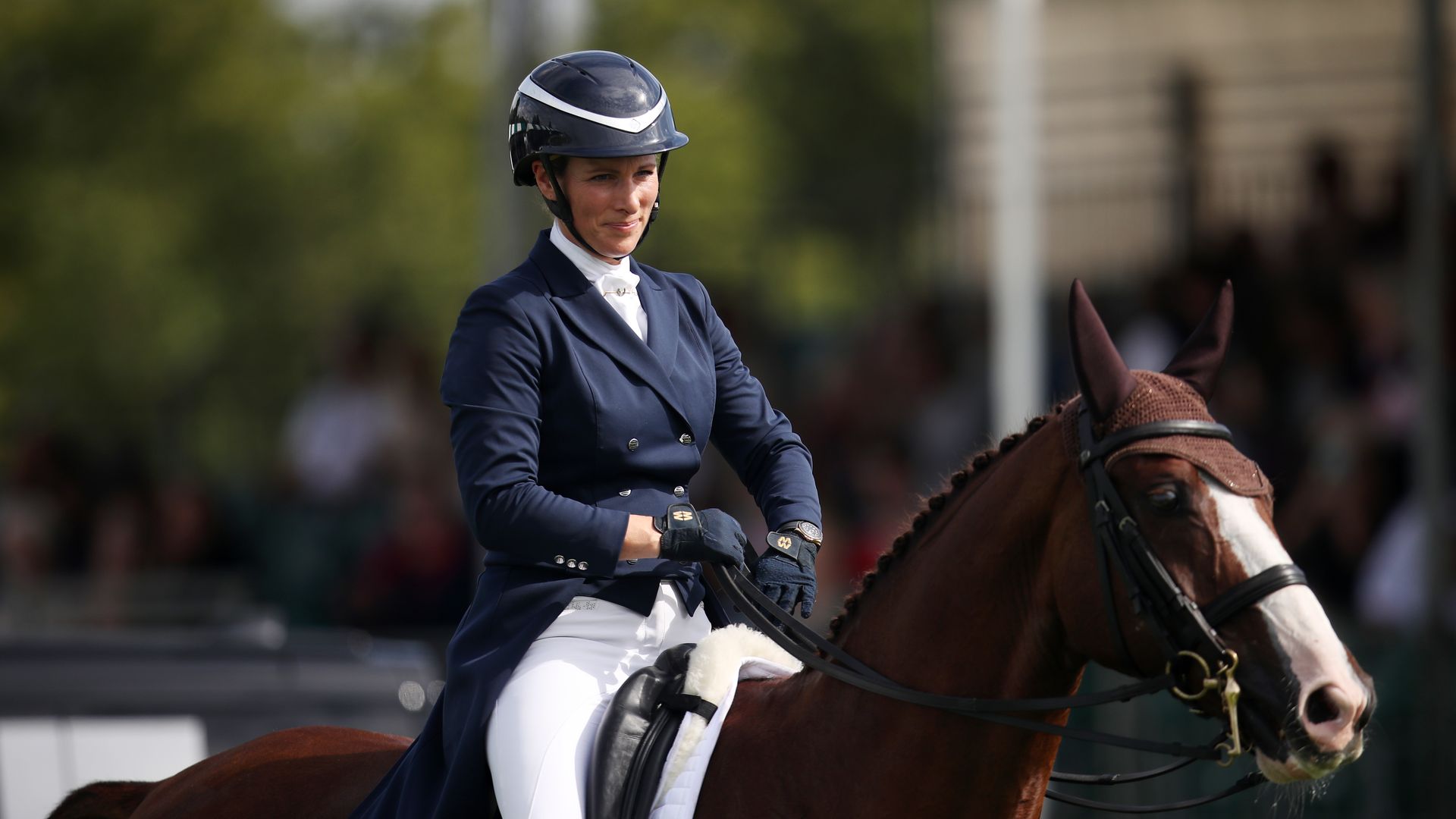 Zara Tindall competes at Defender Burghley Horse Trials 2023