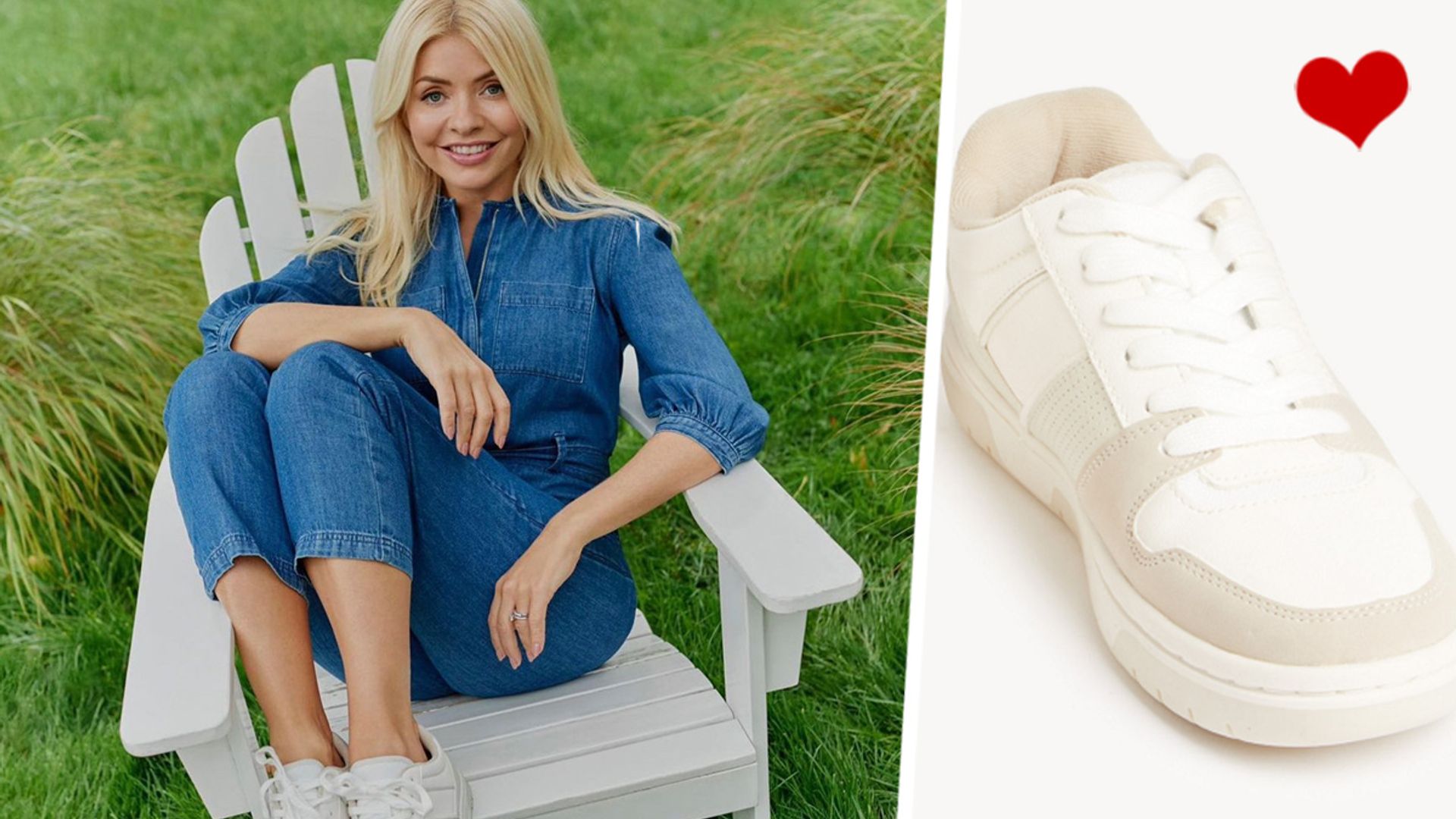 holly willoughby marks and spencer white trainers