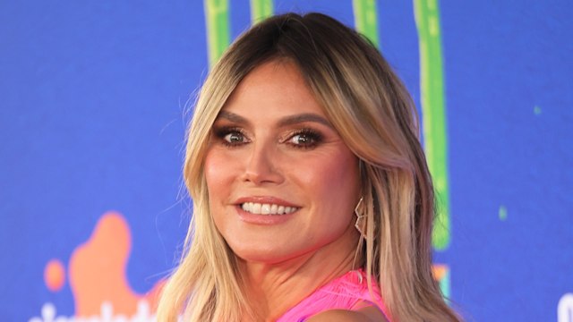 Heidi Klum attends 2024 Nickelodeon's Kids' Choice Awards at Barker Hangar on July 13, 2024 in Santa Monica, California.