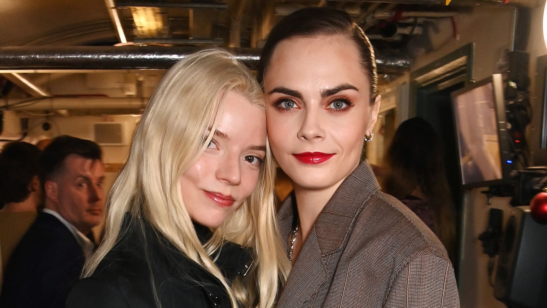 Anya Taylor-Joy and Cara Delevingne showcase contrasting styles on glam London night out