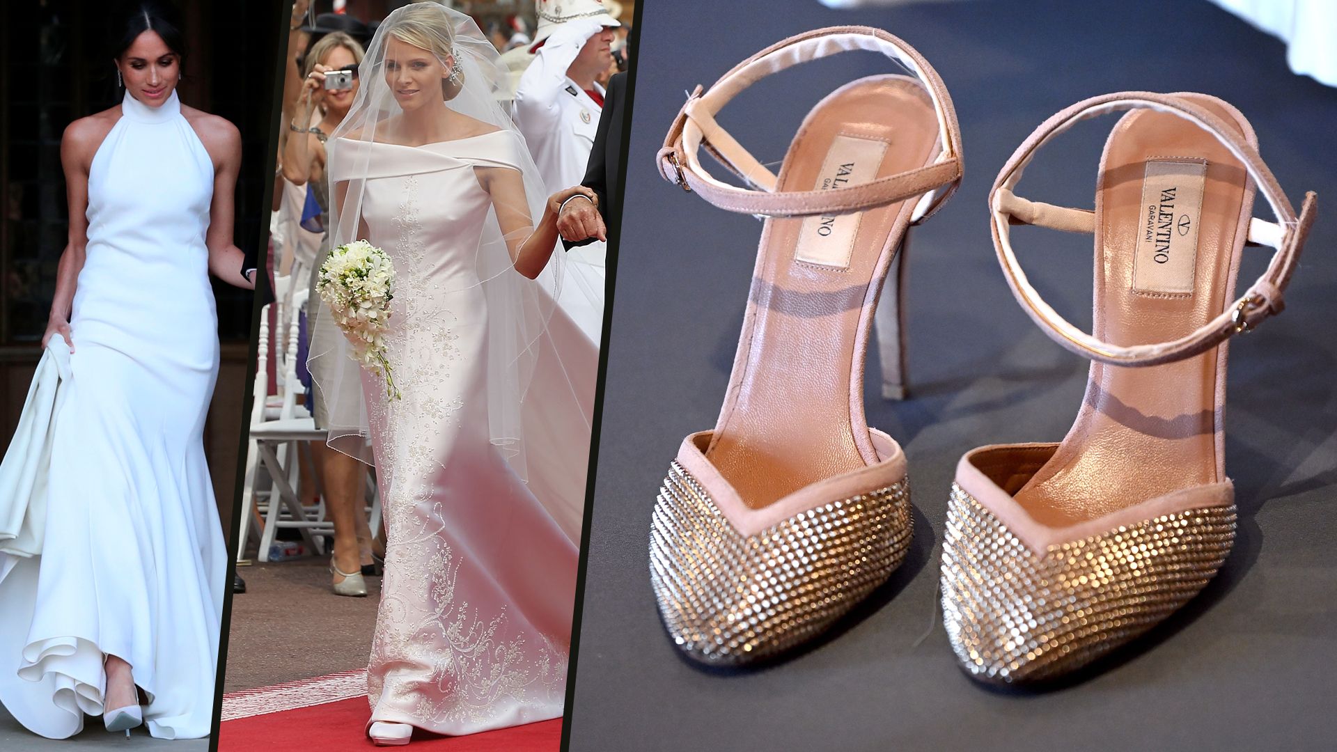 Meghan Markle, Princess Charlene and more royal wedding shoes