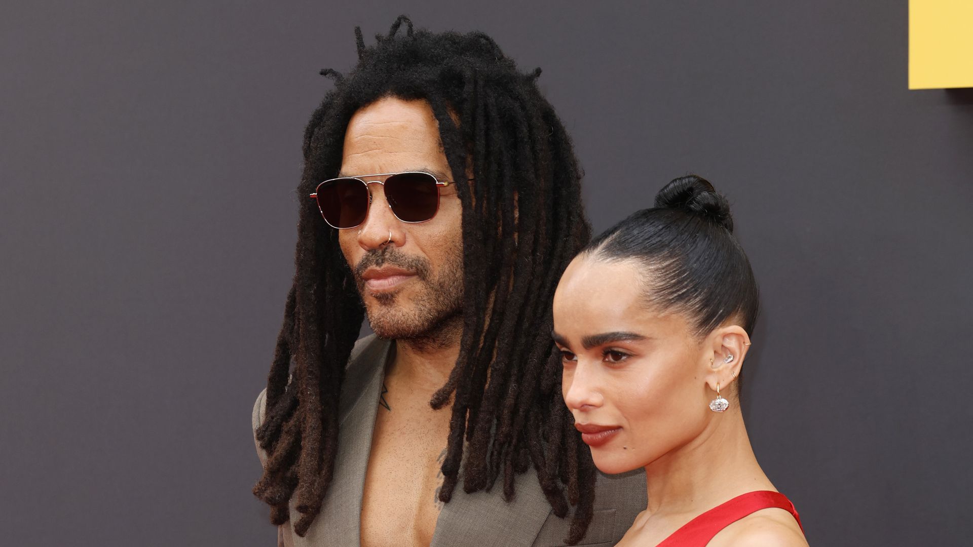 Zoë Kravitz and Lenny Kravitz are father-daughter goals in matching YSL looks