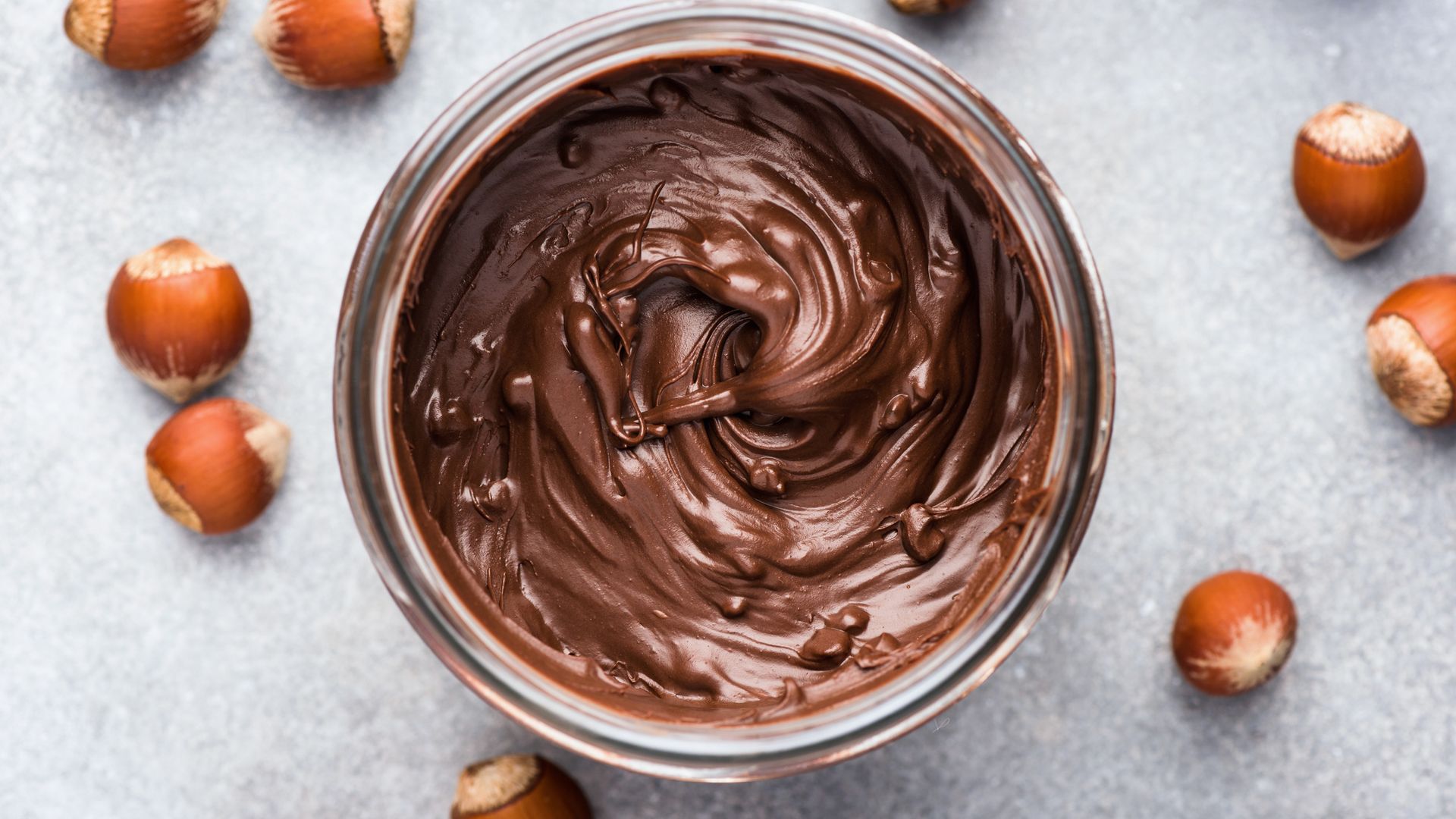 Chocolate Hazelnut Spread in Jar. Chocolate butter