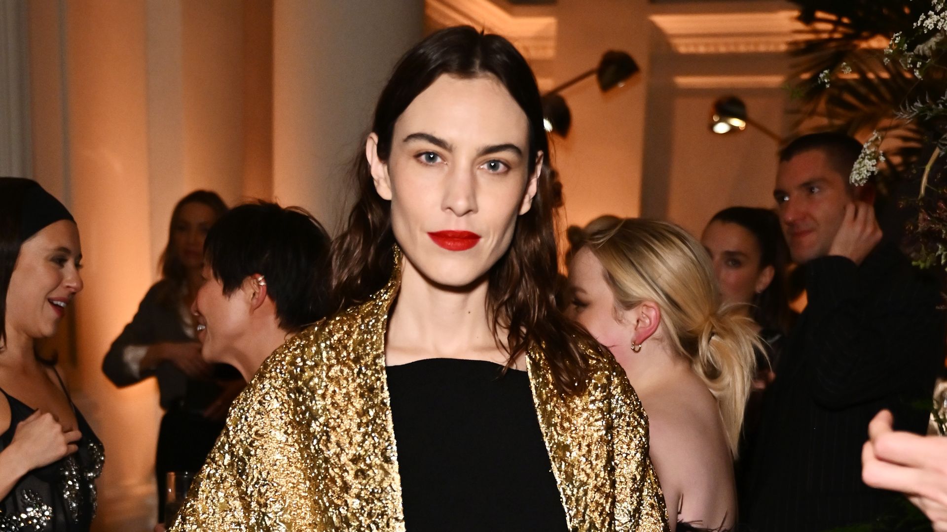 Alexa Chung's dazzling £6,600 gold cape is our latest spring obsession