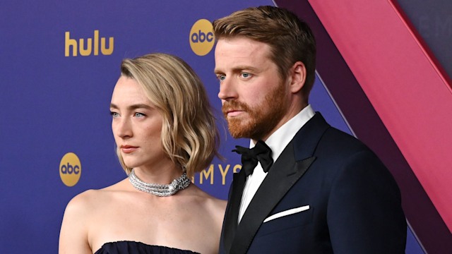 Saoirse Ronan and Jack Lowden at the 76th Primetime Emmy Awards held at Peacock Theater on September 15, 2024