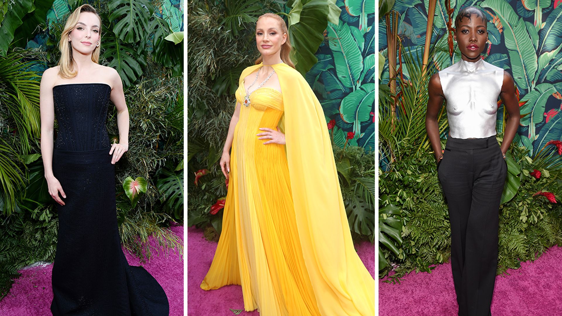 Jodie Comer, Jessica Chastain and Lupita Nyong'o on the red carpet at the Tony Awards 