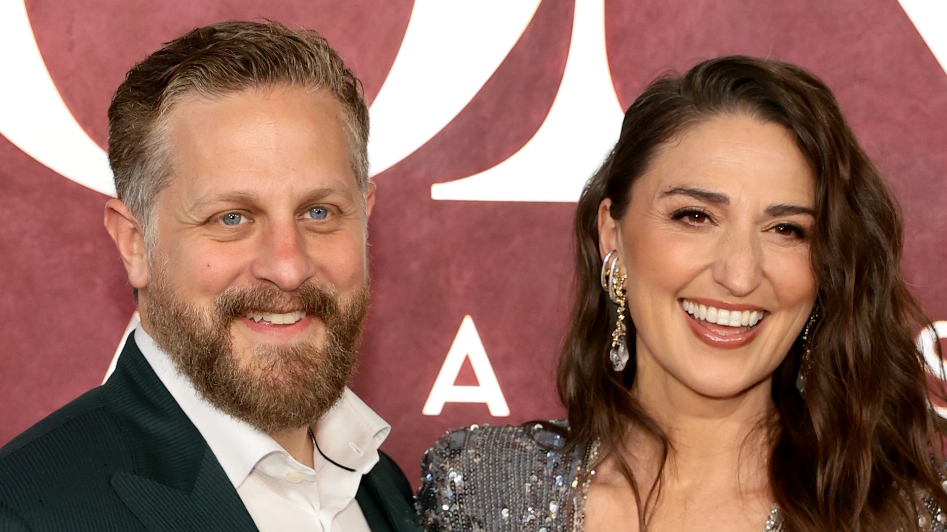 Joe Tippett and Sara Bareilles attend The 78th Annual Tony Awards