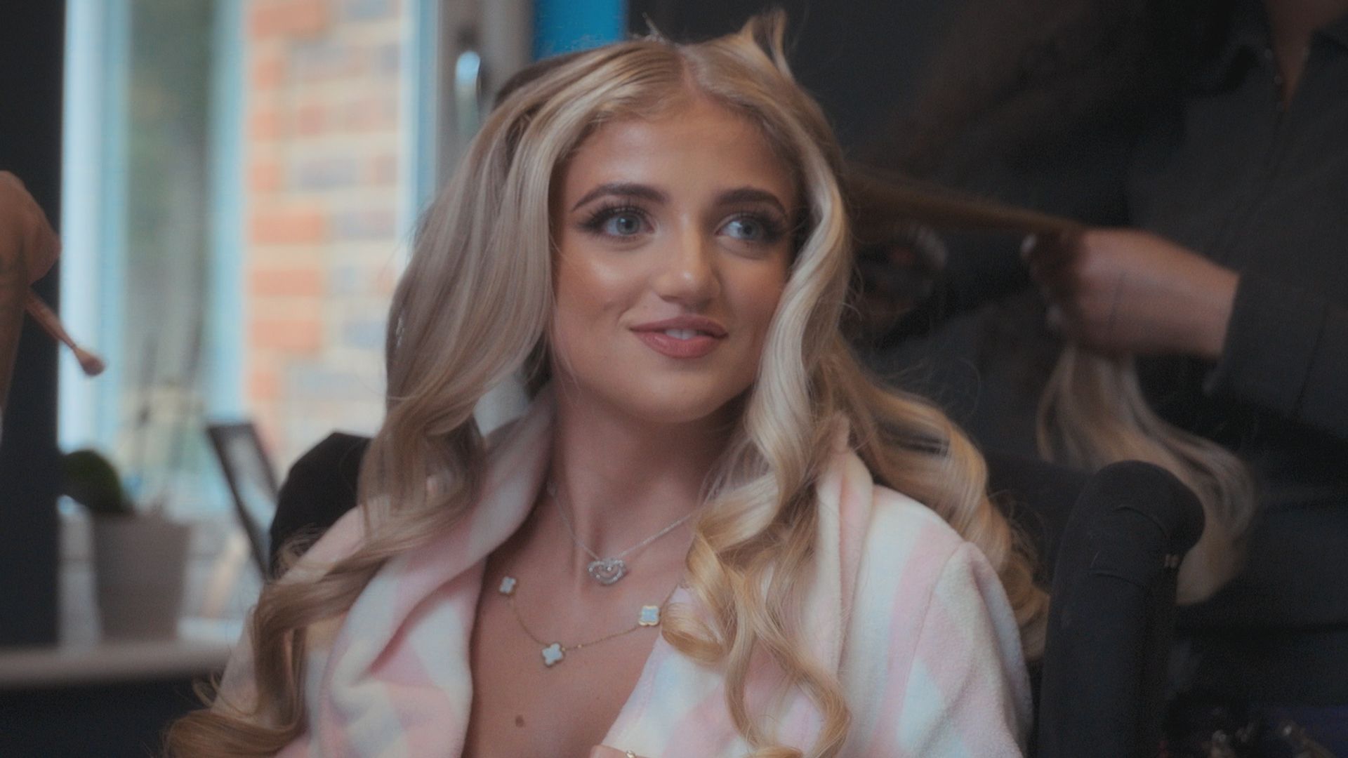 Princess Andre on the set of The Princess Diaries