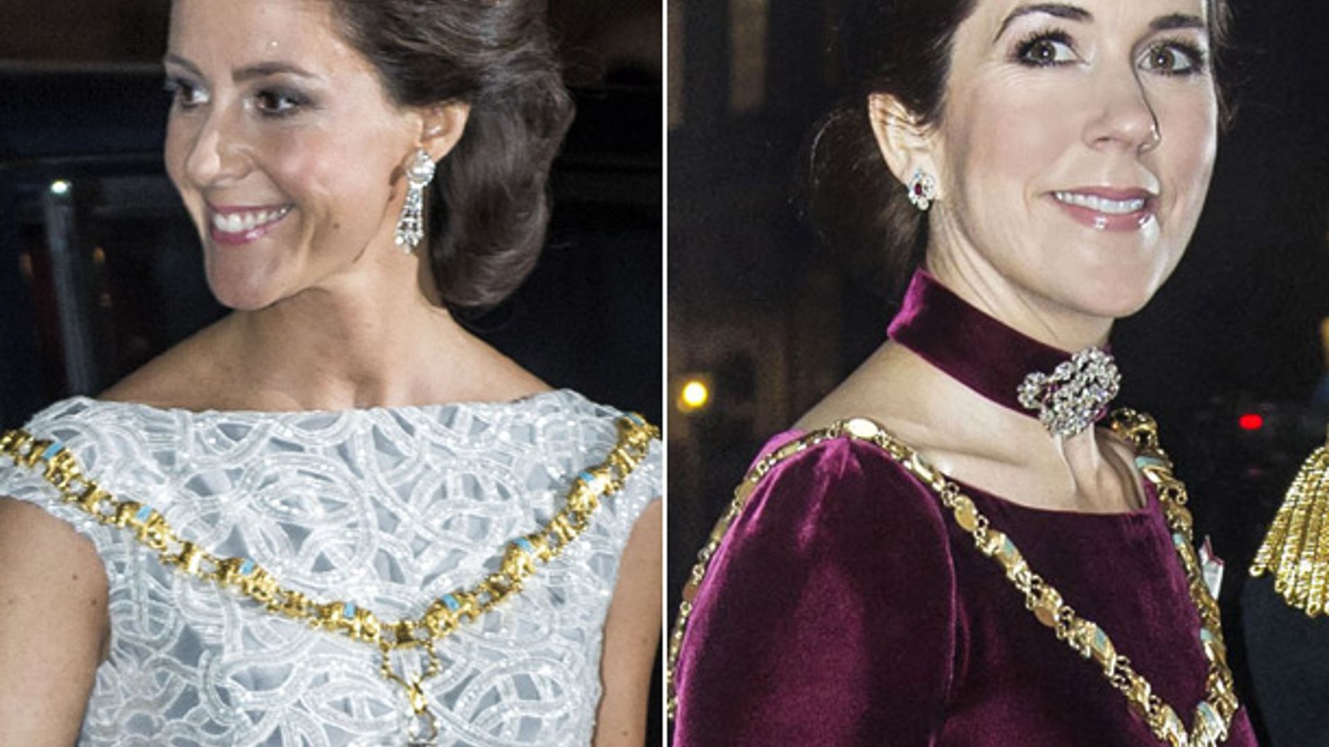 Princess Marie and Princess Mary of Denmark wear tiaras for Denmark's ...