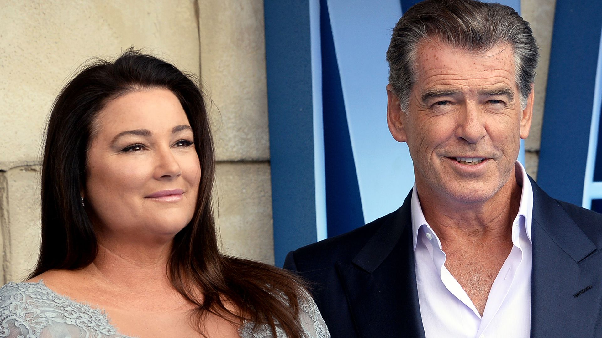Pierce Brosnan and Keely Shaye Brosnan at the UK Premier of Mamma MIa Here We Go Again in 2018