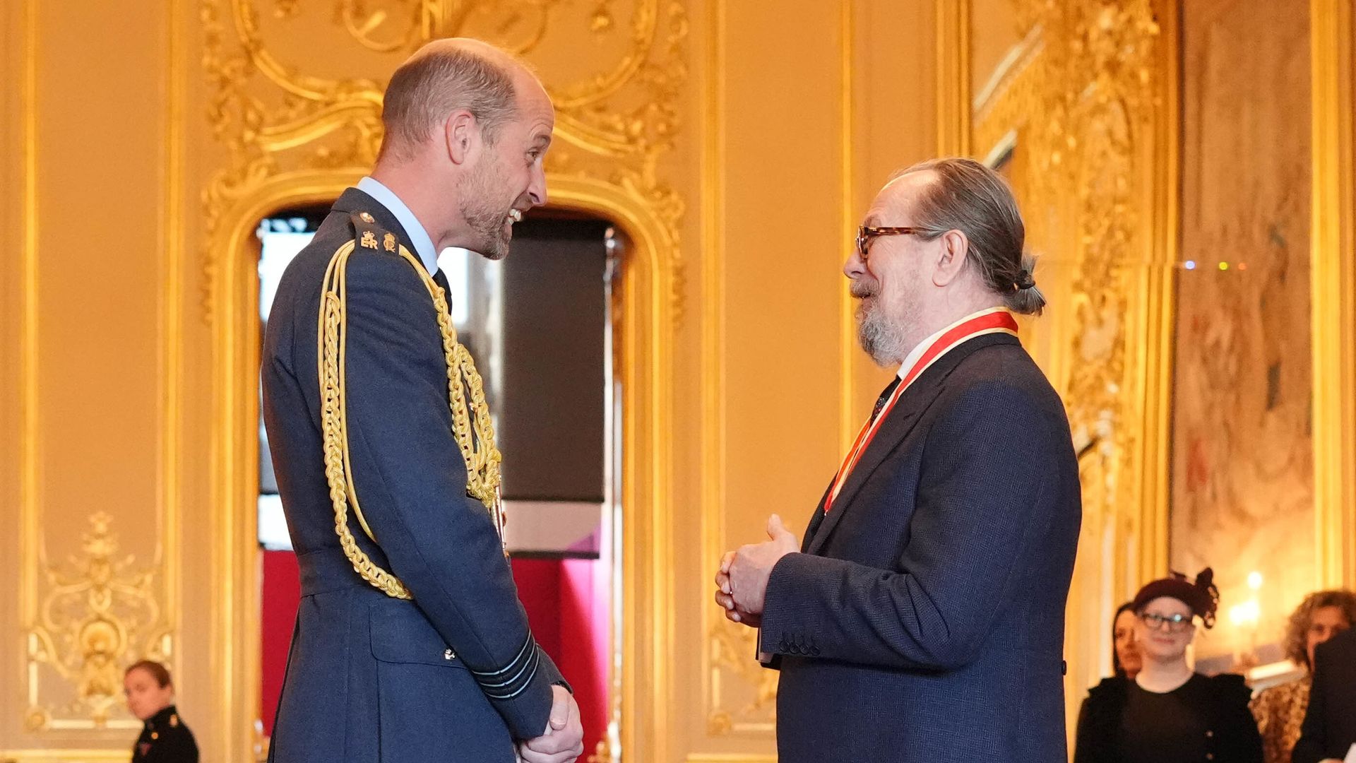 Gary Oldman receives knighthood from Harry Potter fan Prince William during 'emotional' ceremony