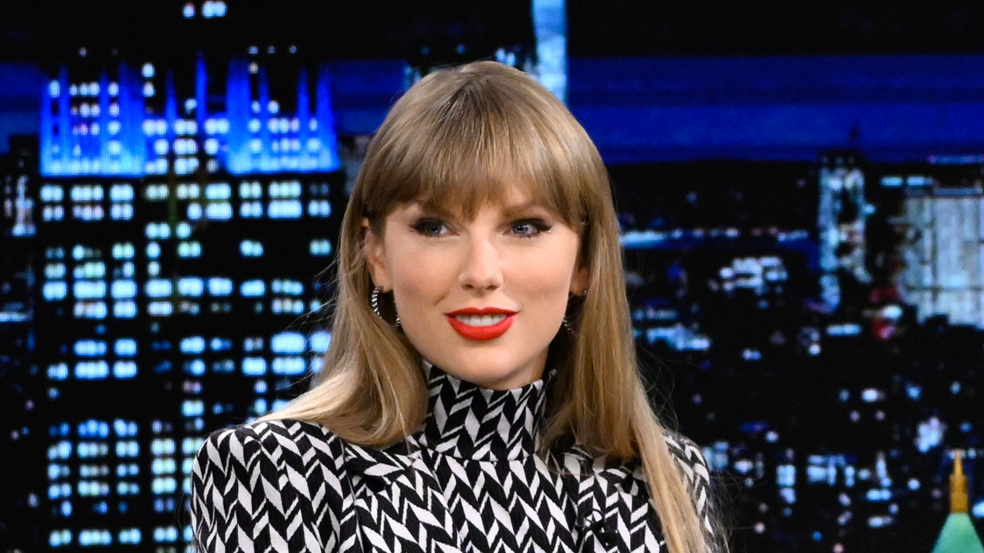 Singer-songwriter Taylor Swift during an interview with host Jimmy Fallon on Monday, October 24, 2022 