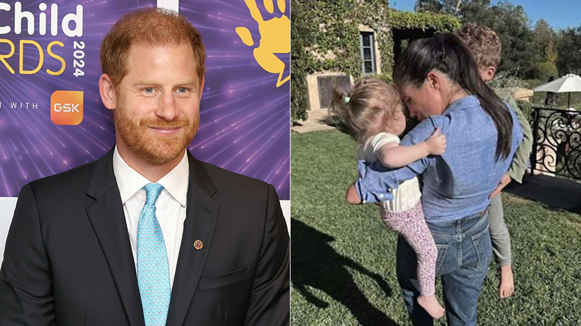 Prince Harry reveals daughter Lili has been 'blessed' with Meghan Markle's long hair