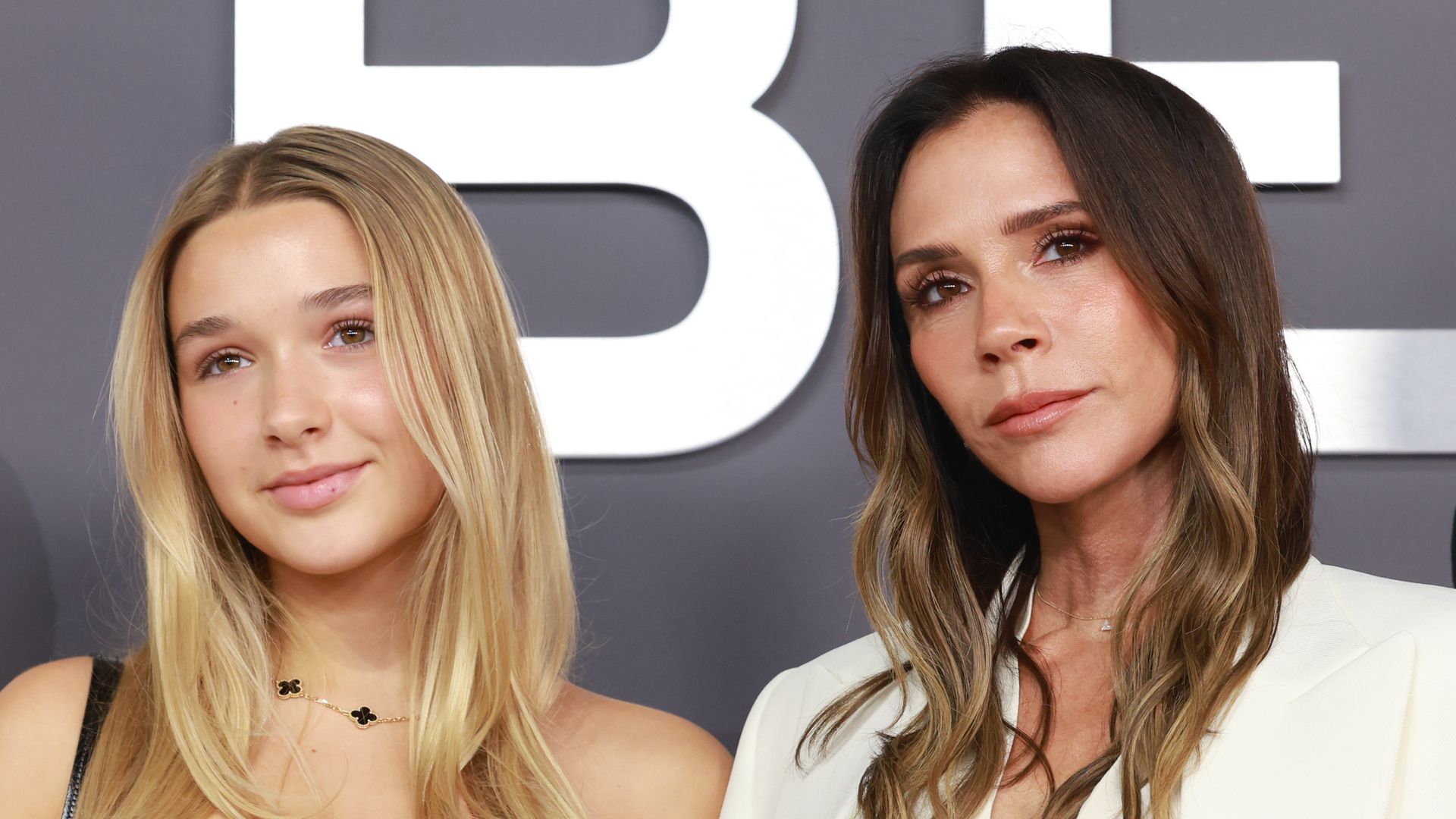 Harper Beckham, Victoria Beckham at Netflix's "Victoria Beckham" world premiere held at Curzon Mayfair on October 08, 2025 in London, England