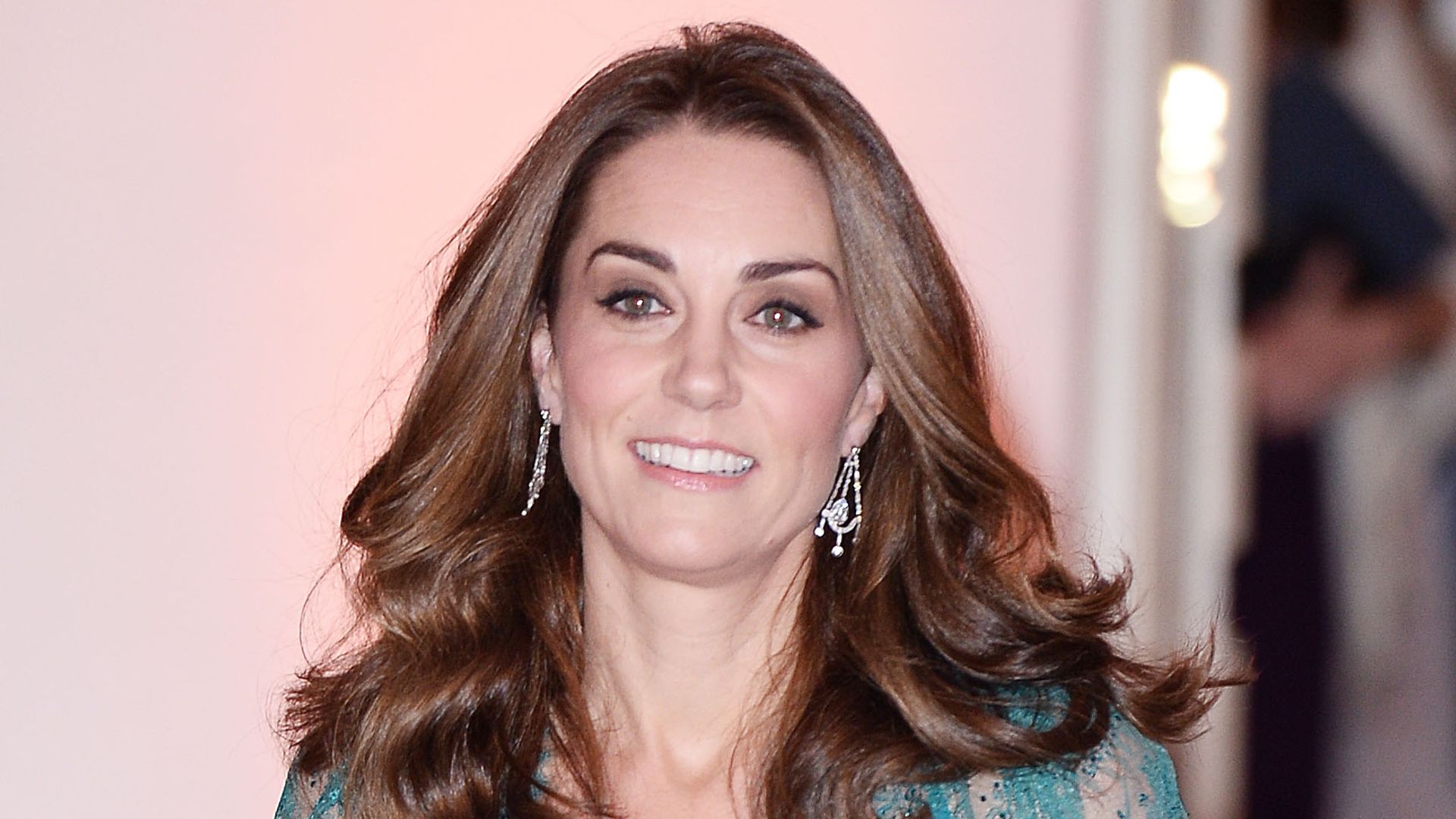 Catherine in teal dress 