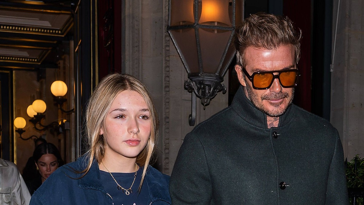 Harper Beckham, 13, parties in Paris rocking faux bob and £470 Dior necklace