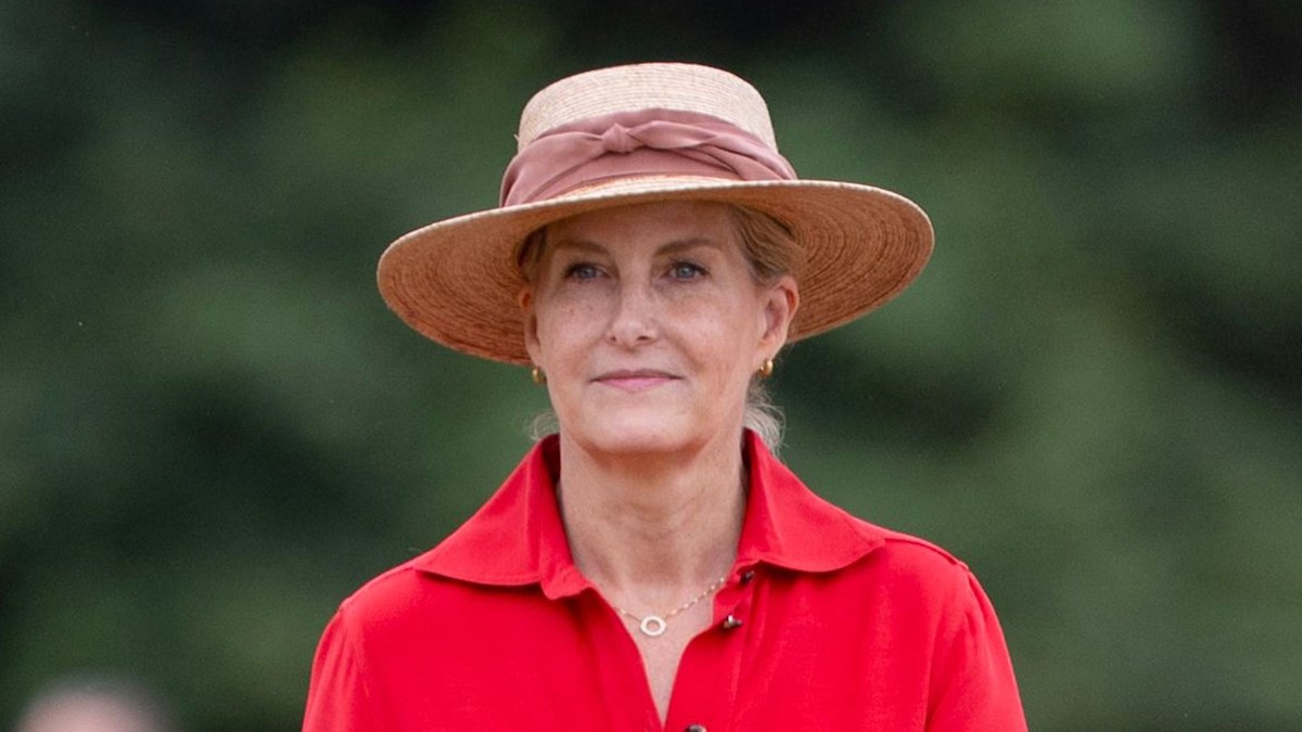 Duchess Sophie supports Lady Louise in red hot sundress and platform heels