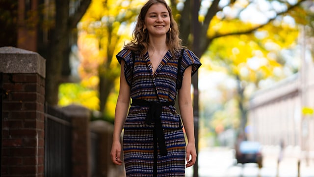 Princess Elisabeth walking near Harvard