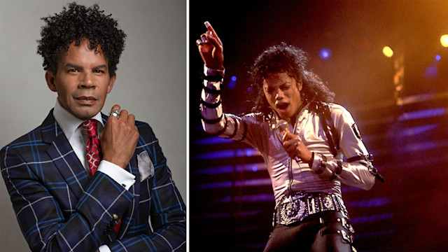 Left: Aaron Walton Right: Michael Jackson