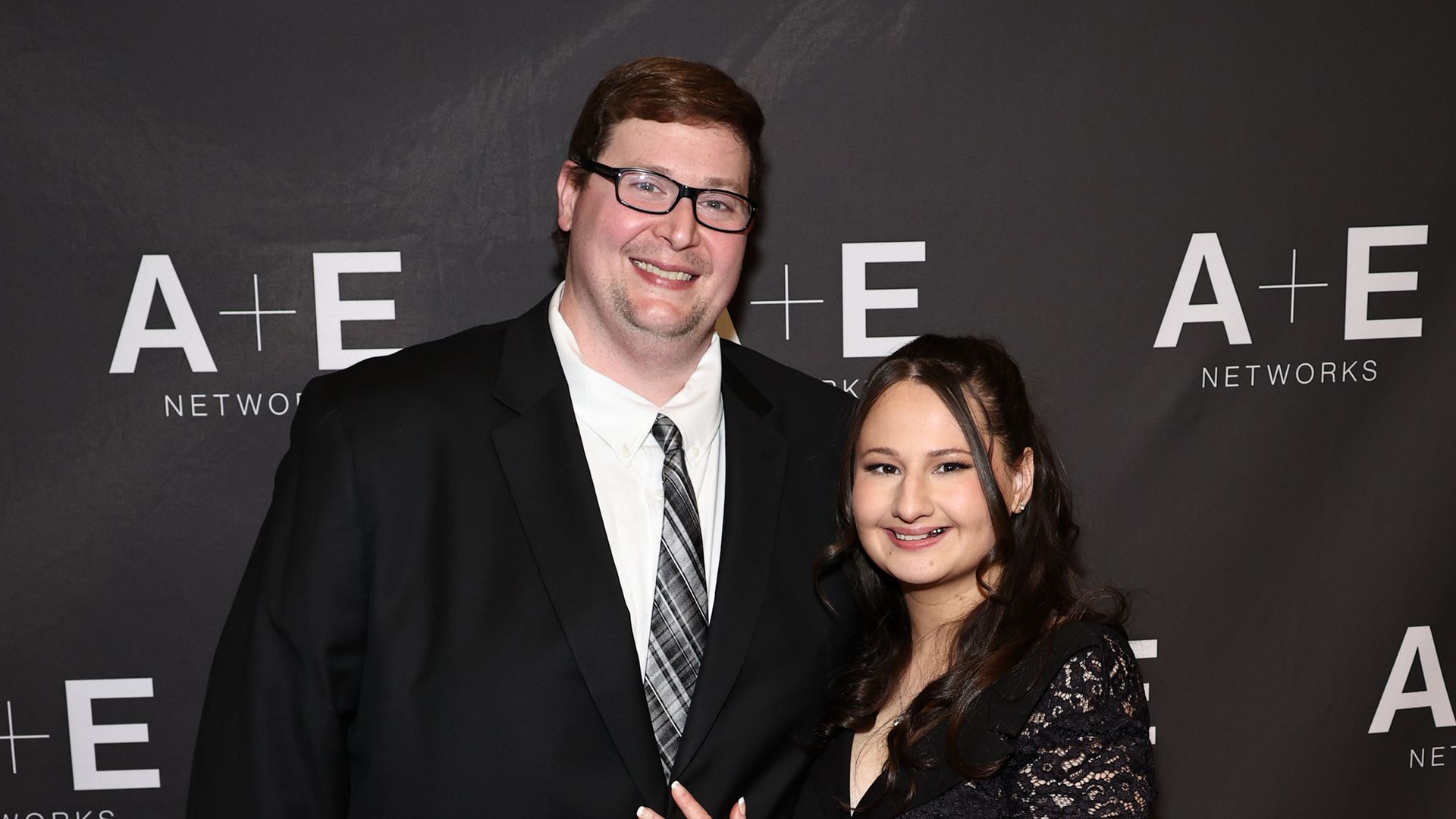 Ryan Anderson and Gypsy Rose Blanchard attend "The Prison Confessions Of Gypsy Rose Blanchard" Red Carpet Event on January 05, 2024 in New York City