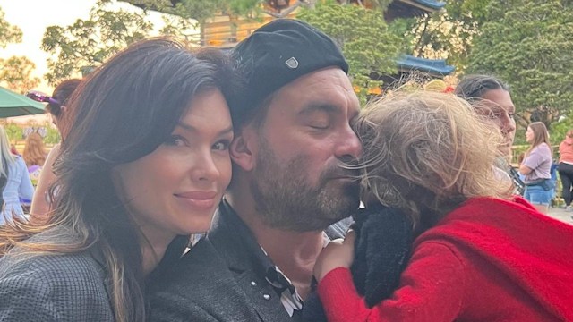 Johnny Galecki with wife Morgan and son Orbison in a picture shared on Instagram