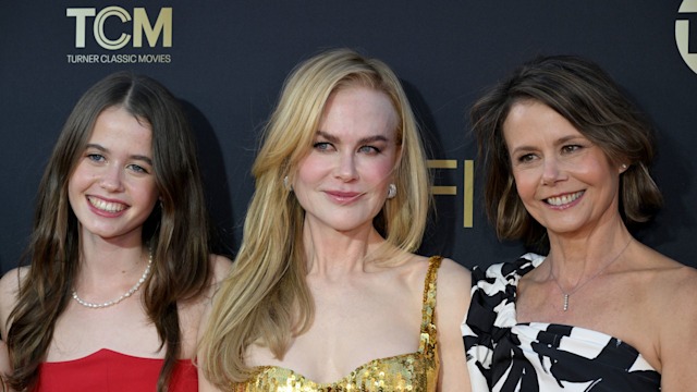 Sybella Hawley, Nicole Kidman, Antonia Kidman attend the 49th AFI Life Achievement Award: A Tribute To Nicole Kidman at Dolby Theatre on April 27, 2024 in Los Angeles, California