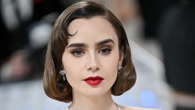Lily Collins at the 2023 Met Gala: Karl Lagerfeld: A Line of Beauty held at the Metropolitan Museum of Art on May 1, 2023 in New York, New York. (Photo by Michael Buckner/Variety via Getty Images)