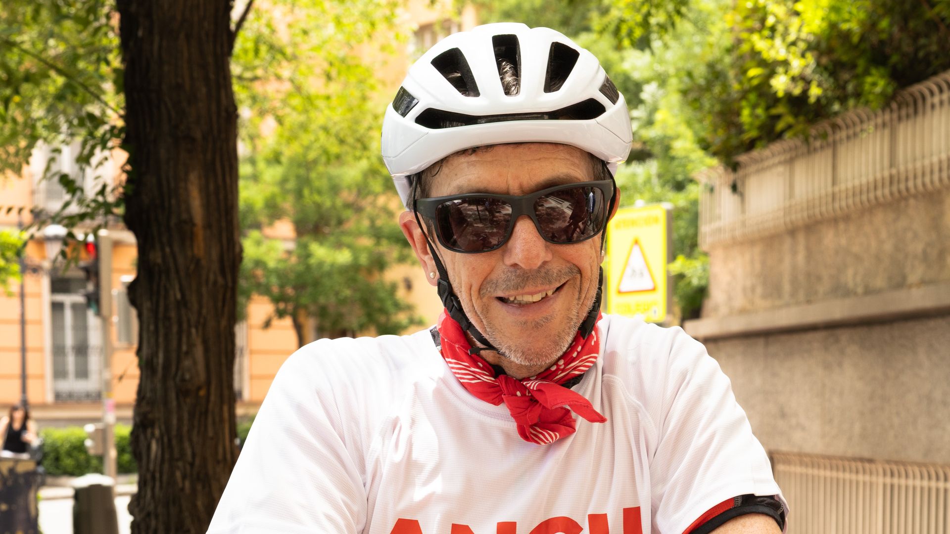 HELLO production editor Anch Warlow charity bike ride