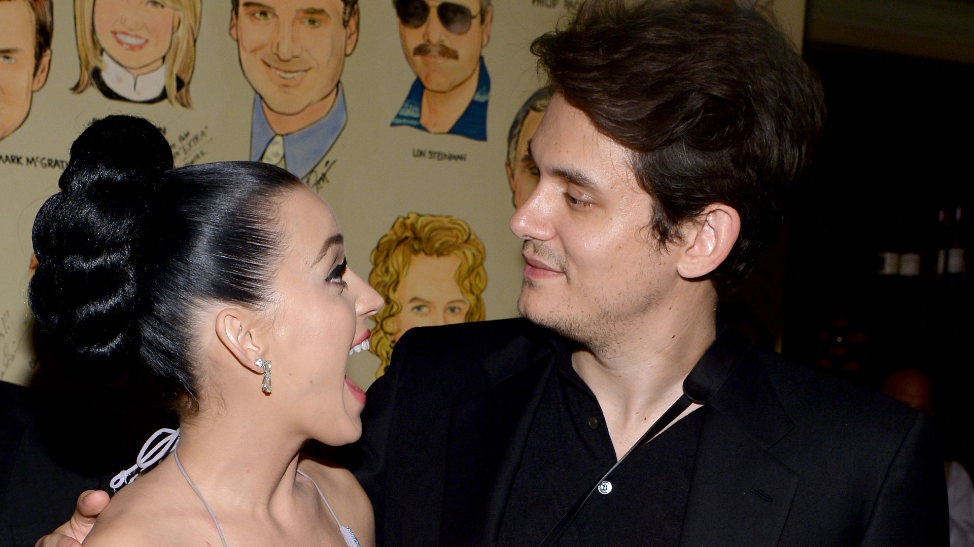 Katy Perry and John Mayer joking together