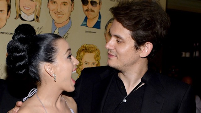 Katy Perry and John Mayer joking together