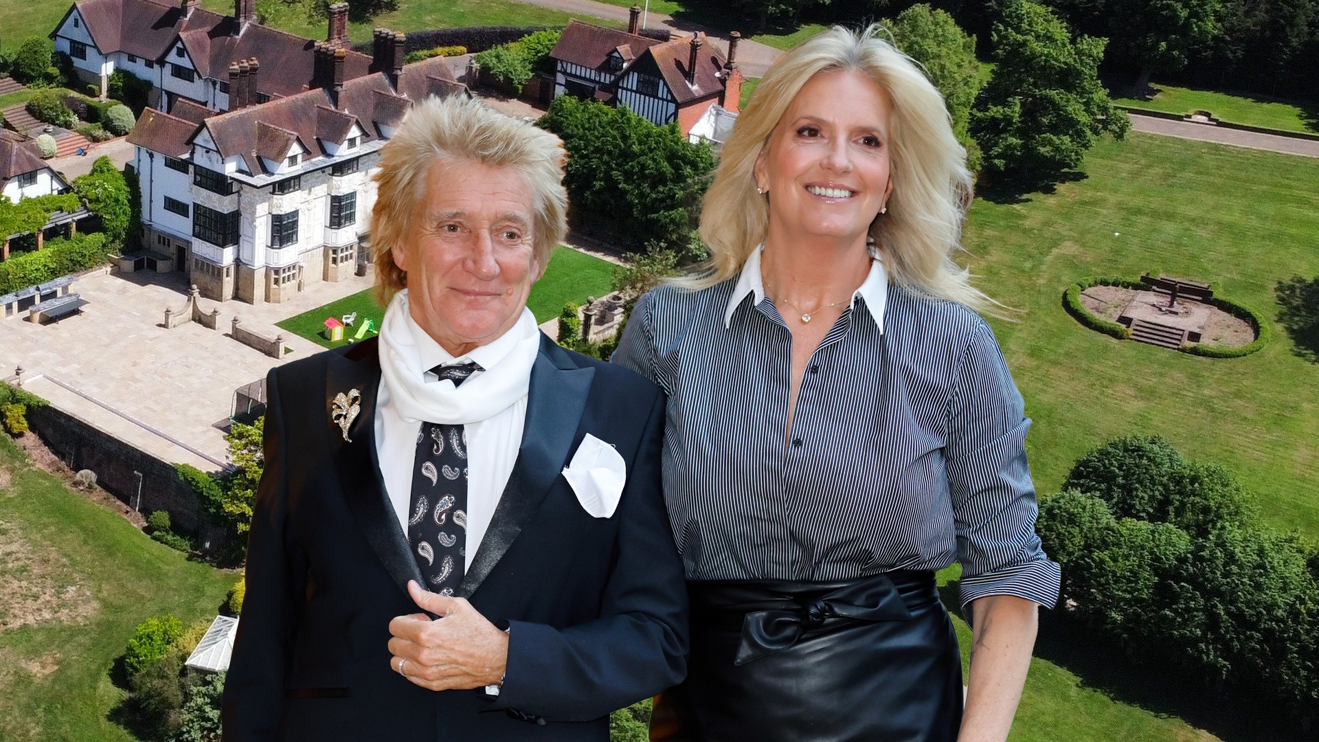 Rod Stewart and Penny Lancaster’s huge £4.1m mansion they were forced to leave behind