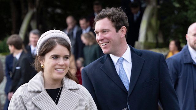 Eugenie and Jack at church on Christmas Day