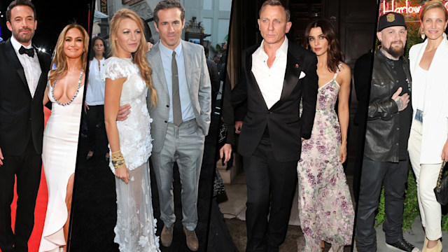 Jennifer Lopez, Blake Lively, Daniel Craig and Cameron Diaz with their partners