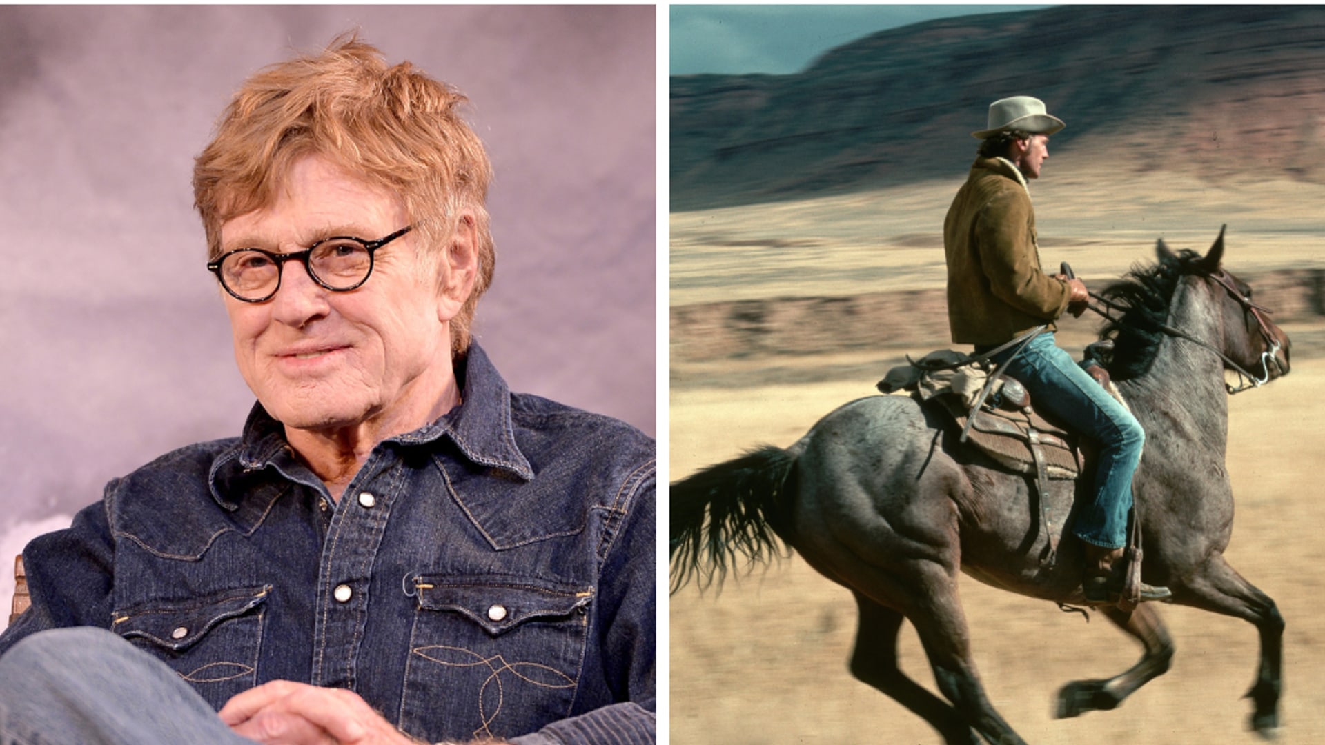 robert redford utah split image