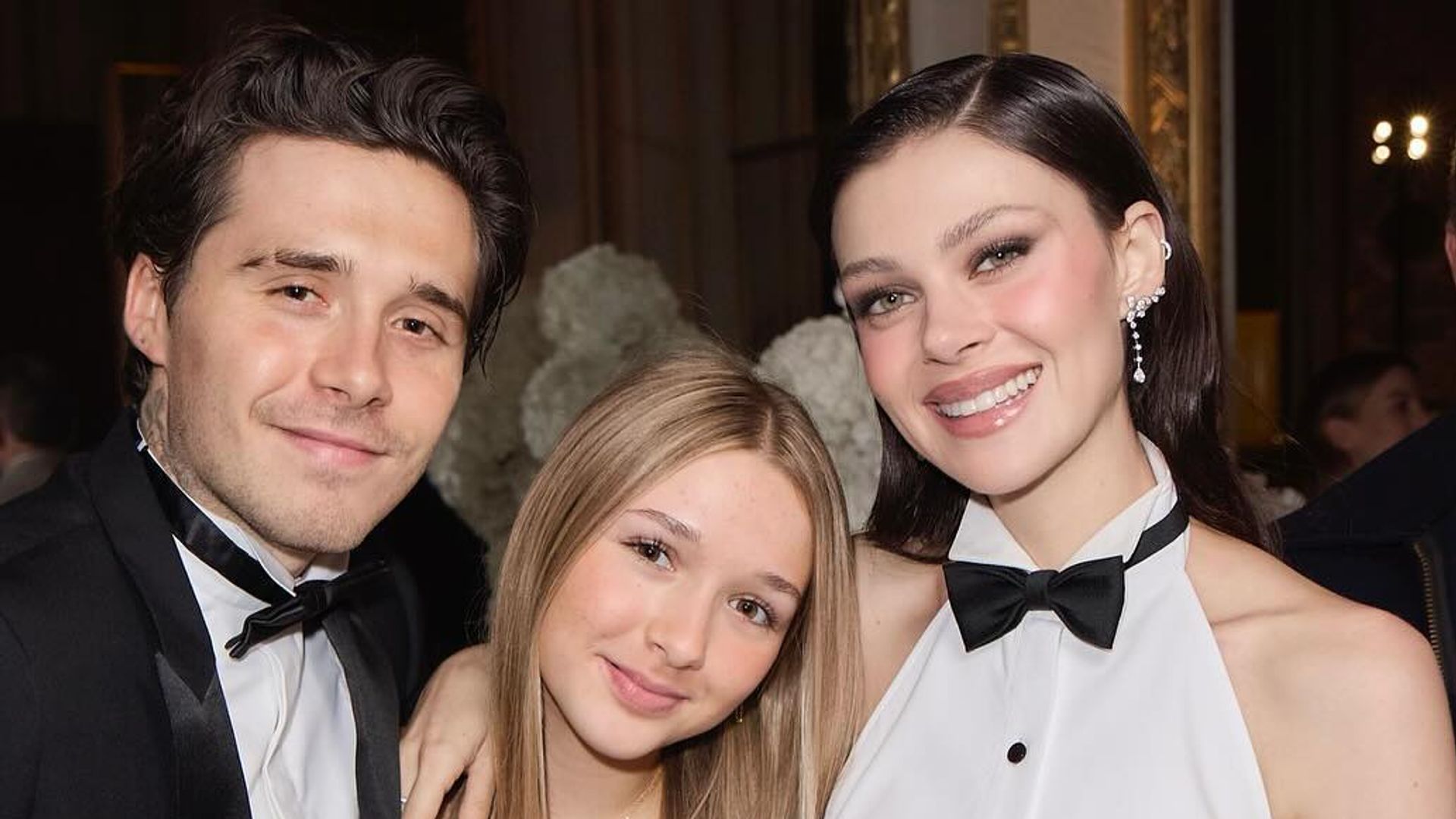 Brooklyn Beckham, Harper Beckham and Nicola Peltz