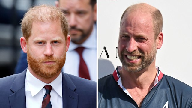 Composite image of Prince Harry and Prince William