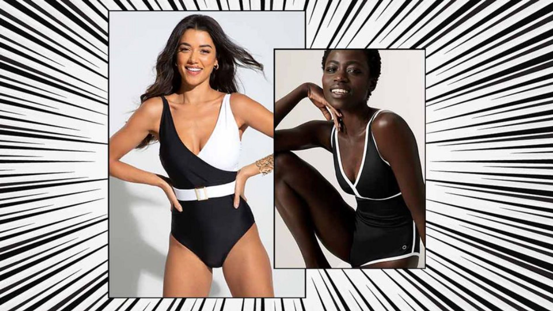 Best black and white swimsuits