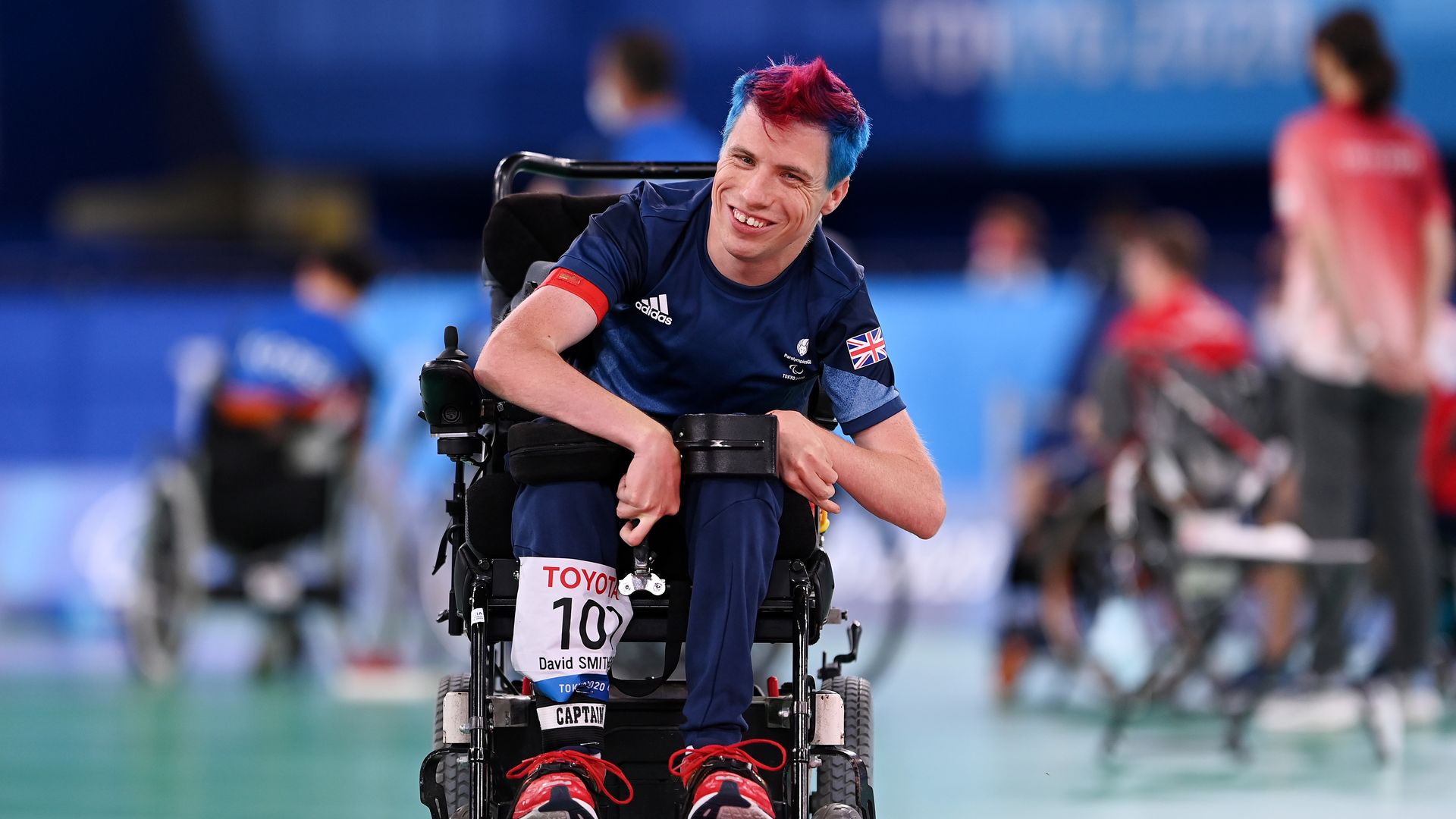 David Smith smiling in a Team GB kit