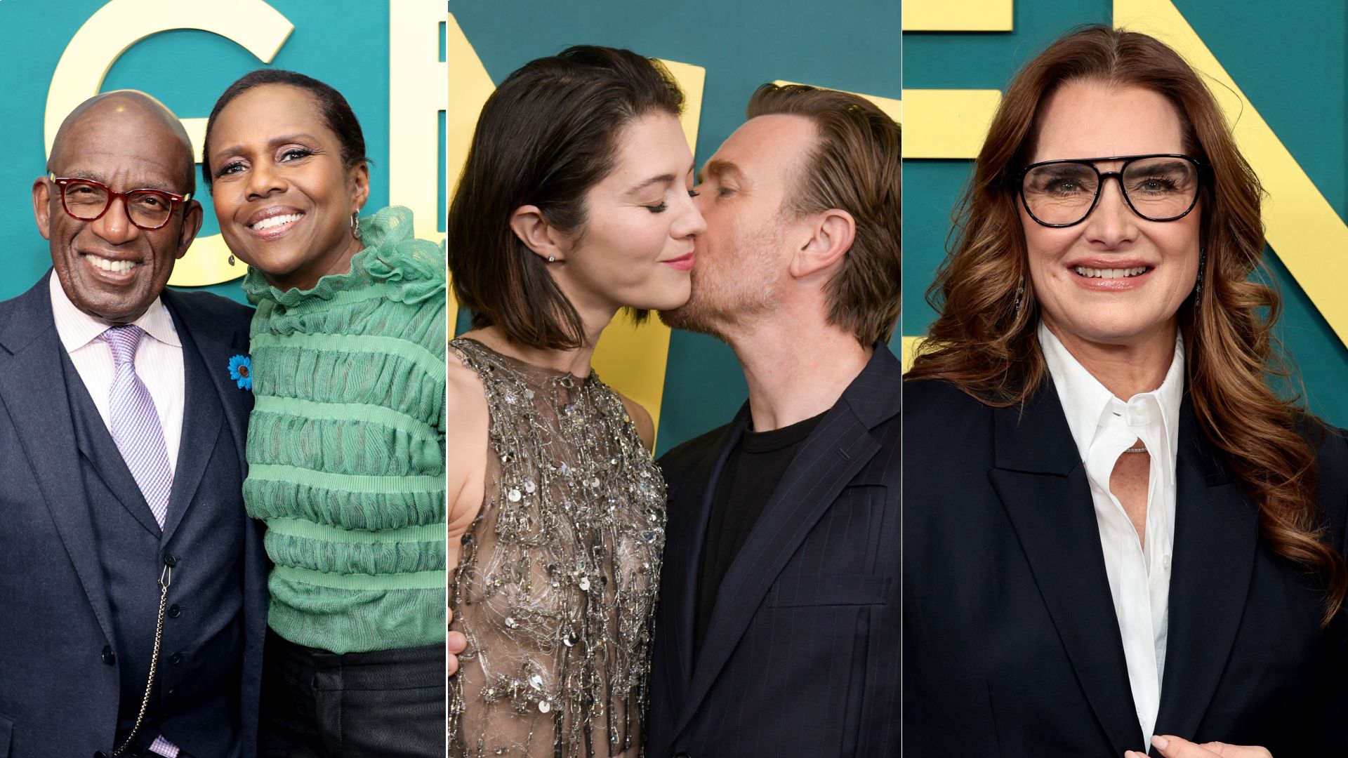 Al Roker, Deborah Roberts, Ewan McGregor, Mary Elizabeth Winstead, and Brooke Shields at the premiere of "A Gentleman in Moscow" in  New York City on March 12