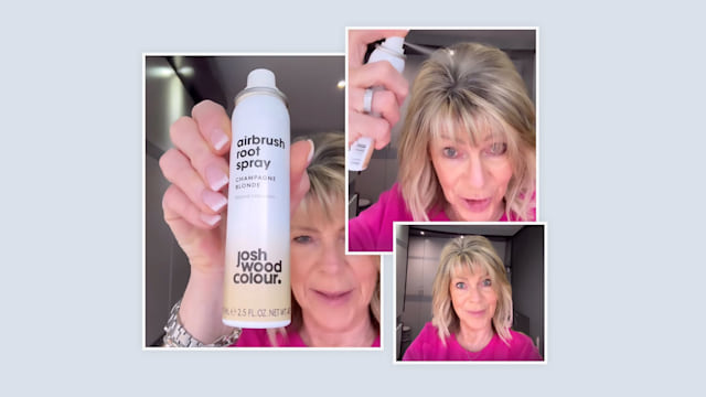 Ruth Langsford uses the Josh Wood Colour airbrush root spray