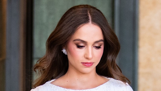 Her Royal Highness Princess Iman attends the Henna party Her Majesty Queen Rania hosted to celebrate the upcoming wedding of Her Royal Highness Princess Iman and Mr. Jameel Alexander Thermiotis at Al Husseiniya palace on March 07, 2023 in Amman, Jordan.