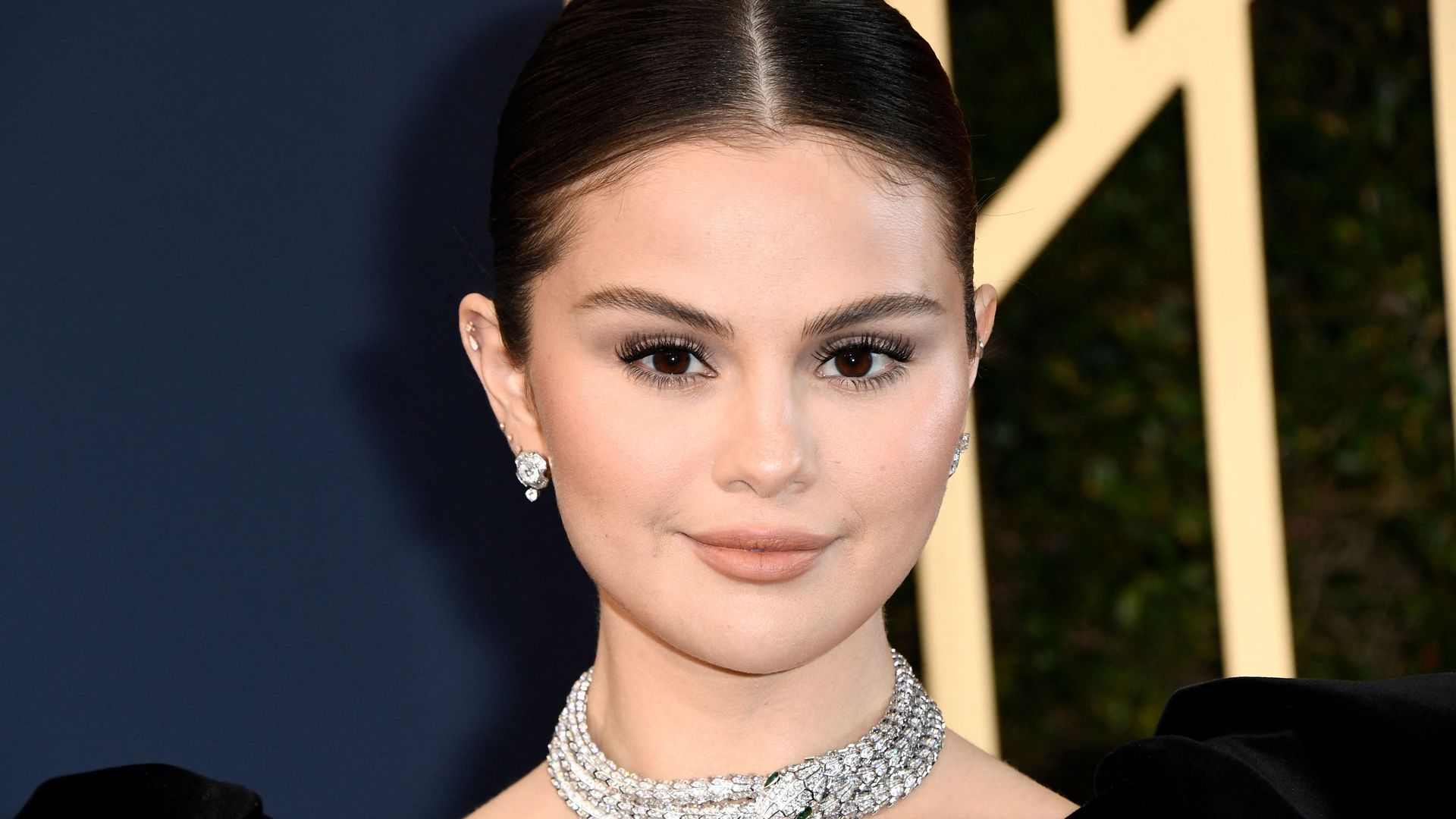 US singer Selena Gomez arrives for the 28th Annual Screen Actors Guild (SAG) Awards at the Barker Hangar in Santa Monica, California, on February 27, 2022