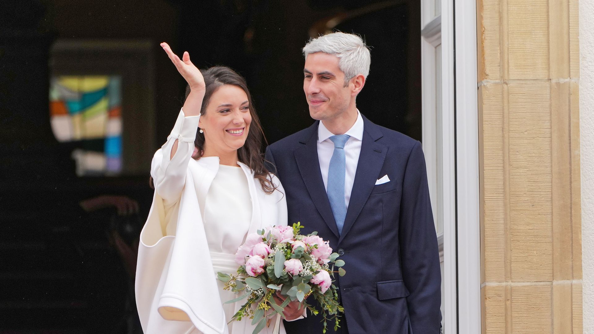 Princess Alexandra of Luxembourg and Nicolas Bagory arrive for their Civil Wedding