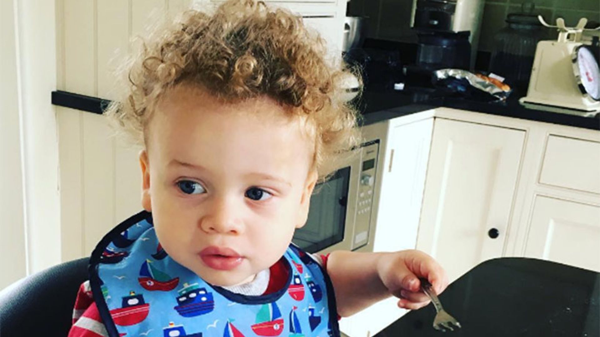 Kimberley Walsh's son Bobby gets his first haircut – see the super cute picture!