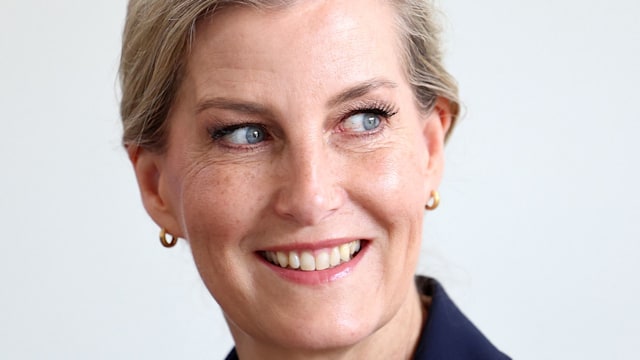 Sophie, Duchess of Edinburgh visits Highfield Farm on an official visit to Bedford on June 14, 2024 in Bedford, England.